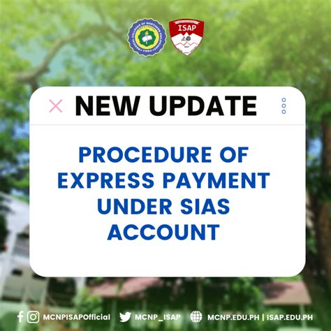 Procedure of Express Payment under SIAS Account.